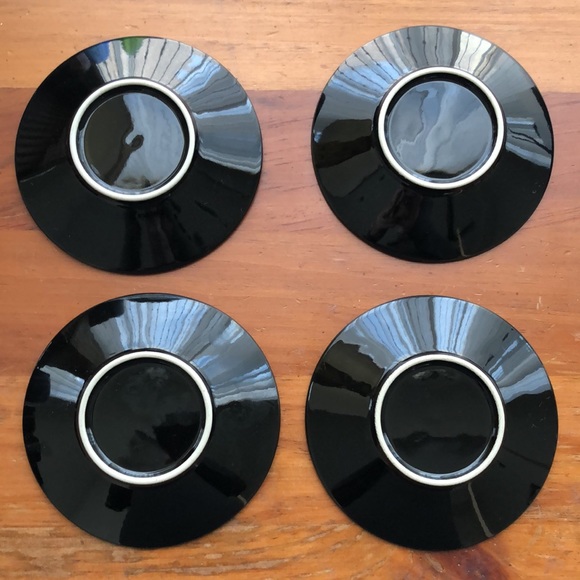 Coffee Cups & Saucers Mugs Espresso Shot Glasses Set of 4 - Picture 3 of 6